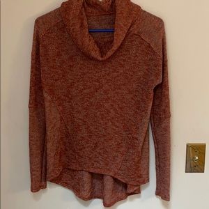 Free People cowl neck high-low top